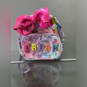 NWT JoJo Dream Tie-dye Mini Backpack Sequin Bow